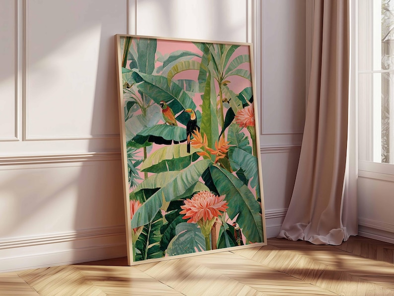 1 poster in tela tropicale ret - Office Furniture Design recensione e prezzo