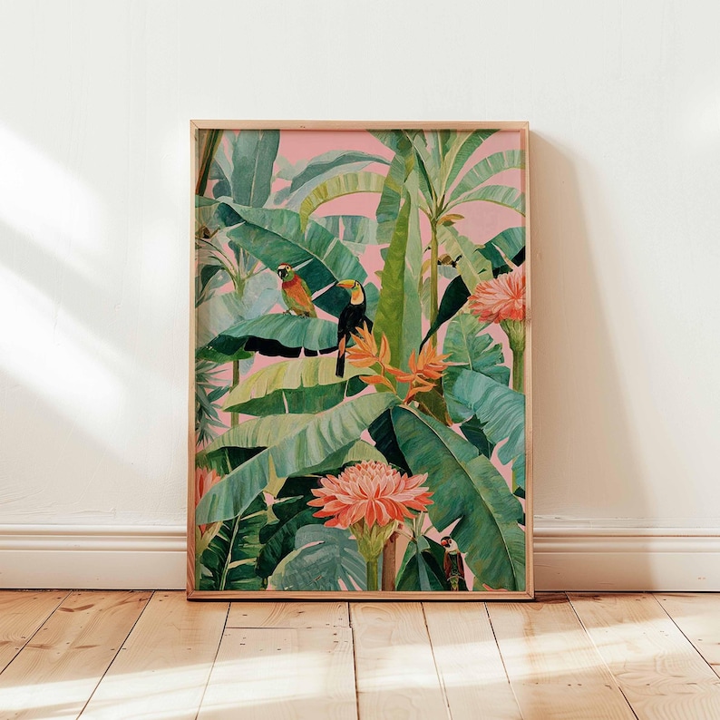 1 poster in tela tropicale ret - Office Furniture Design recensione e prezzo