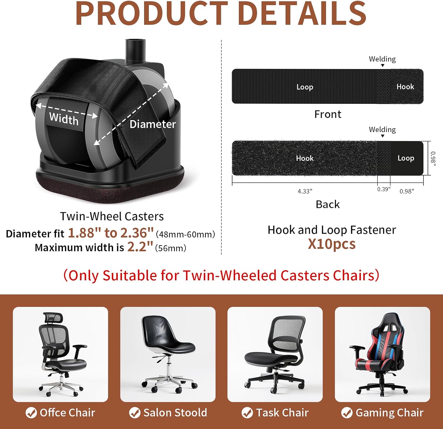5 Pezzi Protezioni per Gambe d - Office Furniture Heaven recensione e prezzo